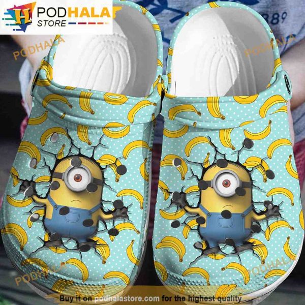 Stuart Banana Minion 3D Funny Clog Shoes