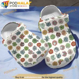Succulent Plant Garden 3D Funny Clog