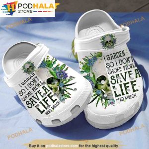Succulent Skull Gifts 3D Funny Crocs Clog Shoes