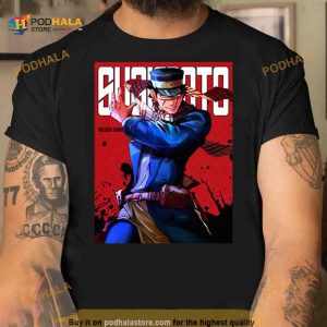 Sugimoto Red Comic Design Shirt 2