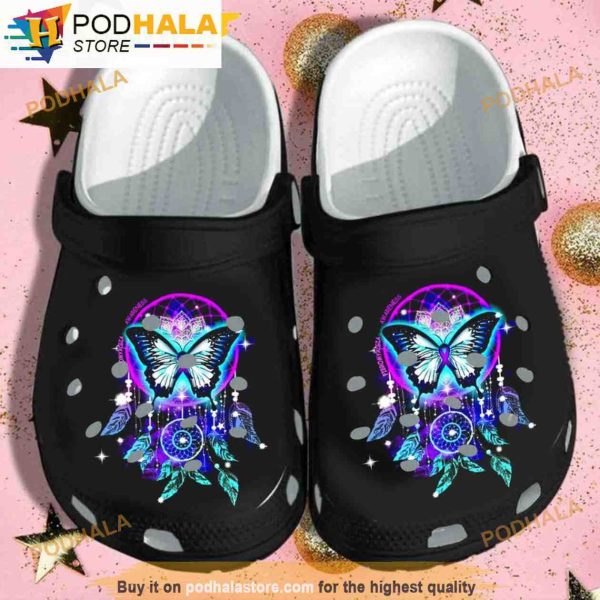 Suicide Prevention Awareness Butterfly 3D Funny Clog