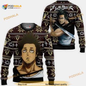 Sukehiro Yami Anime Black Clover Xmas Ugly Anime Christmas Sweater