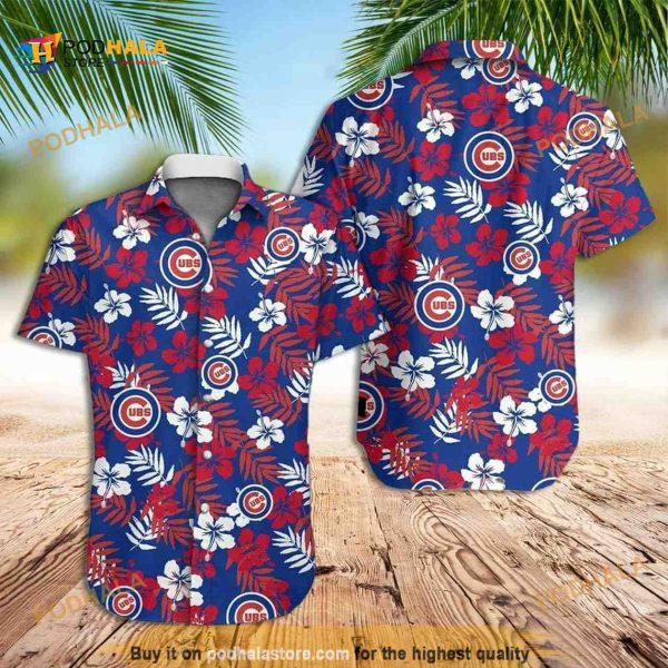 Summer Aloha Chicago Cubs MLB Hawaiian Shirt, Flower Pattern Aloha Shirt