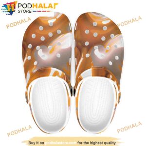 Summer Caramel 80s Retro Groovy Marble 3D Funny Clog Shoes
