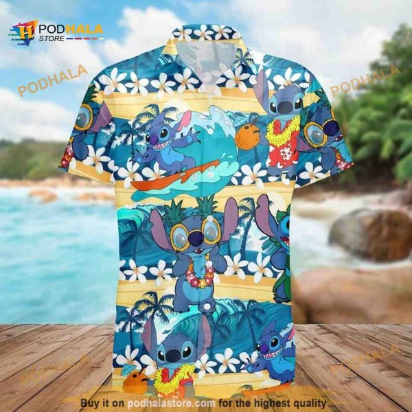 Summer Vibes Disney Stitch Funny Hawaiian Shirt Summer Gift For Friend