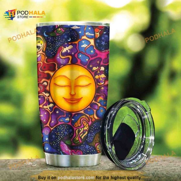 Sun Colorful Gift Travel Coffee Tumbler 3D All Over Print