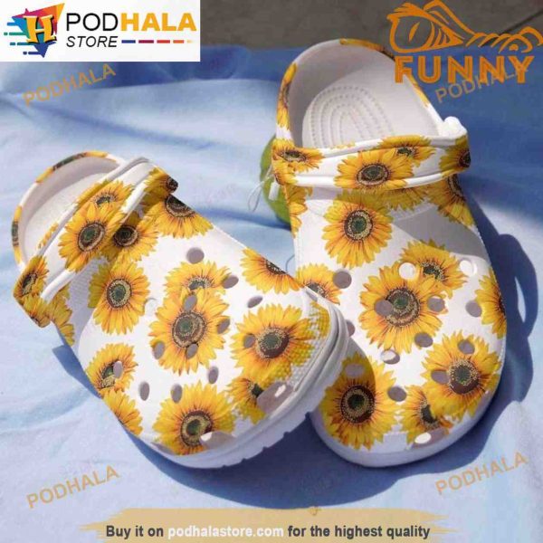 Sunflower 3D Funny Crocs Women’s