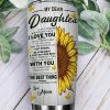 Sunflower Butterfly Daughter Stainless Steel Cup Coffee Tumbler