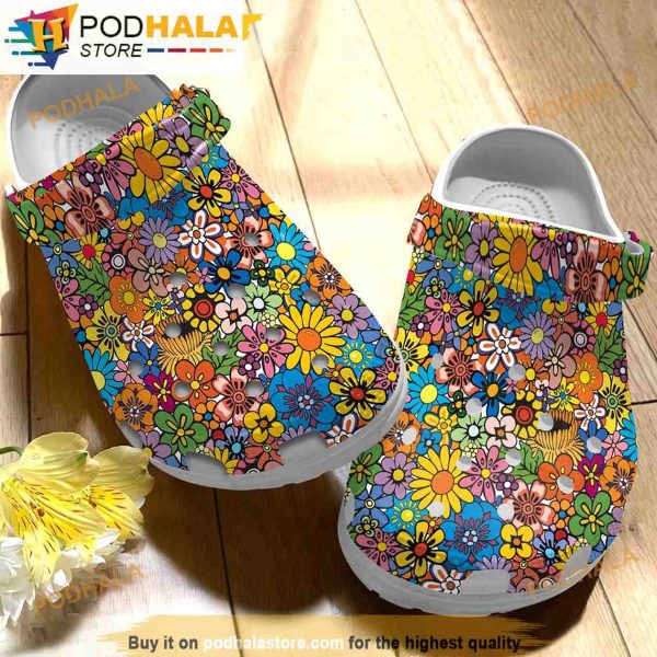 Sunflower Collection Garden 3D Funny Crocs