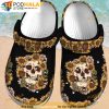 Sunflower Floral Skull Gifts 3D Funny Crocs Slippers