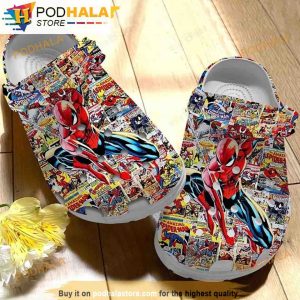 Super Hero Spider Man 3D Funny Crocs Slippers
