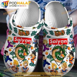 Supper Saiyan Dragon Ball Z 3D Funny Crocs Slippers