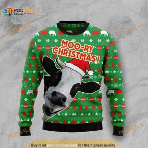 Sweater Xmas 3D Cute Cow, Xmas Gifts