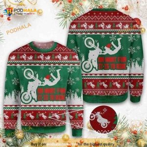 Sweater Xmas 3D Dirtbike, Xmas Gifts