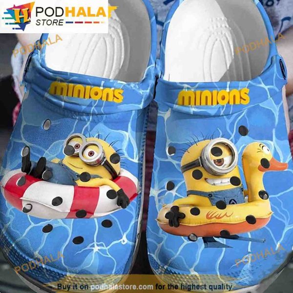 Swimming Cute Minion 3D Funny Clog Shoes