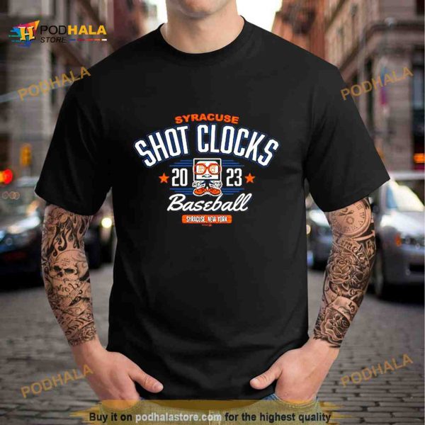 Syracuse Mets Shot Clocks 2023 Baseball Shirt