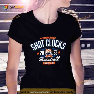 Syracuse Mets Shot Clocks 2023 Baseball Shirt 2