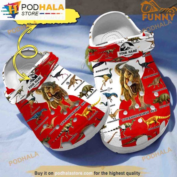 T Rex 3D Funny Crocs