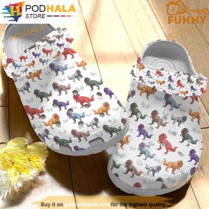 T Rex Colorful Dinosaur 3D Funny Crocs