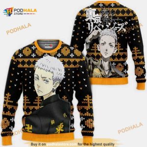 Takashi Mitsuya Anime Tokyo Revengers Xmas Funny Ugly Christmas Sweater