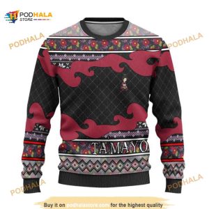 Tamayo Demon Slayer Kimetsu No Yaiba Anime Anime Xmas Wool Ugly Sweater