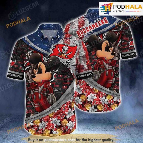 Tampa Bay Buccaneers NFL Hawaiian Shirt, Mickey Trending Gift