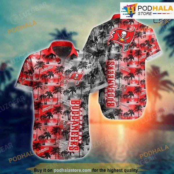 Tampa Bay Buccaneers NFL Hawaiian Shirt, Tropical Patterns Summer For Football NFL Fans