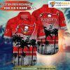 Tampa Bay Buccaneers NFL Personalized Hawaiian Shirt, Custom Your Name And Childs Name