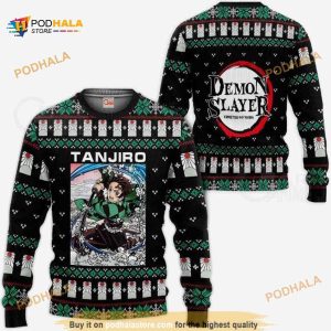 Tanjiro Kamado Ugly Christmas Demon Slayer Anime Sweater