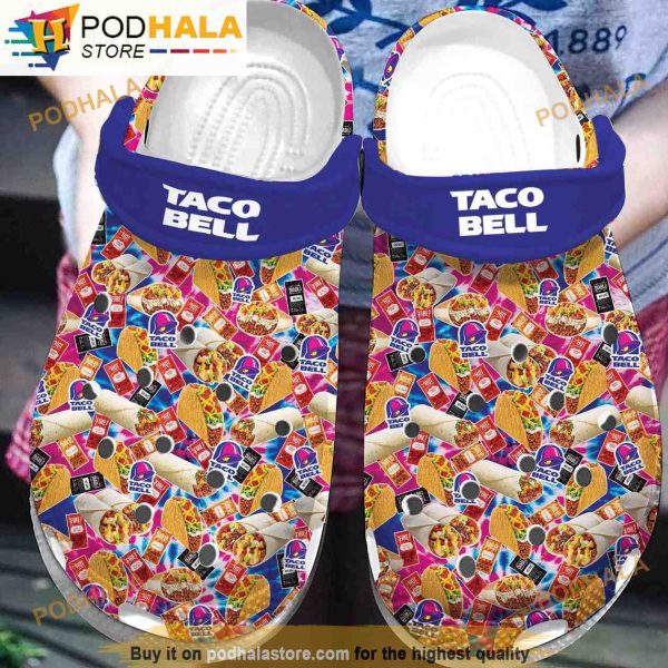 Tasty Taco Bell Burito Sauce 3D Funny Crocs