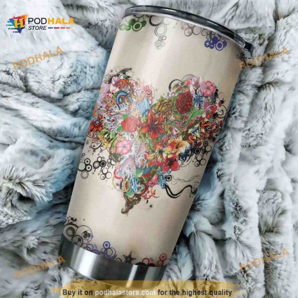 Tattoo Art Stainless Steel Coffee Tumbler