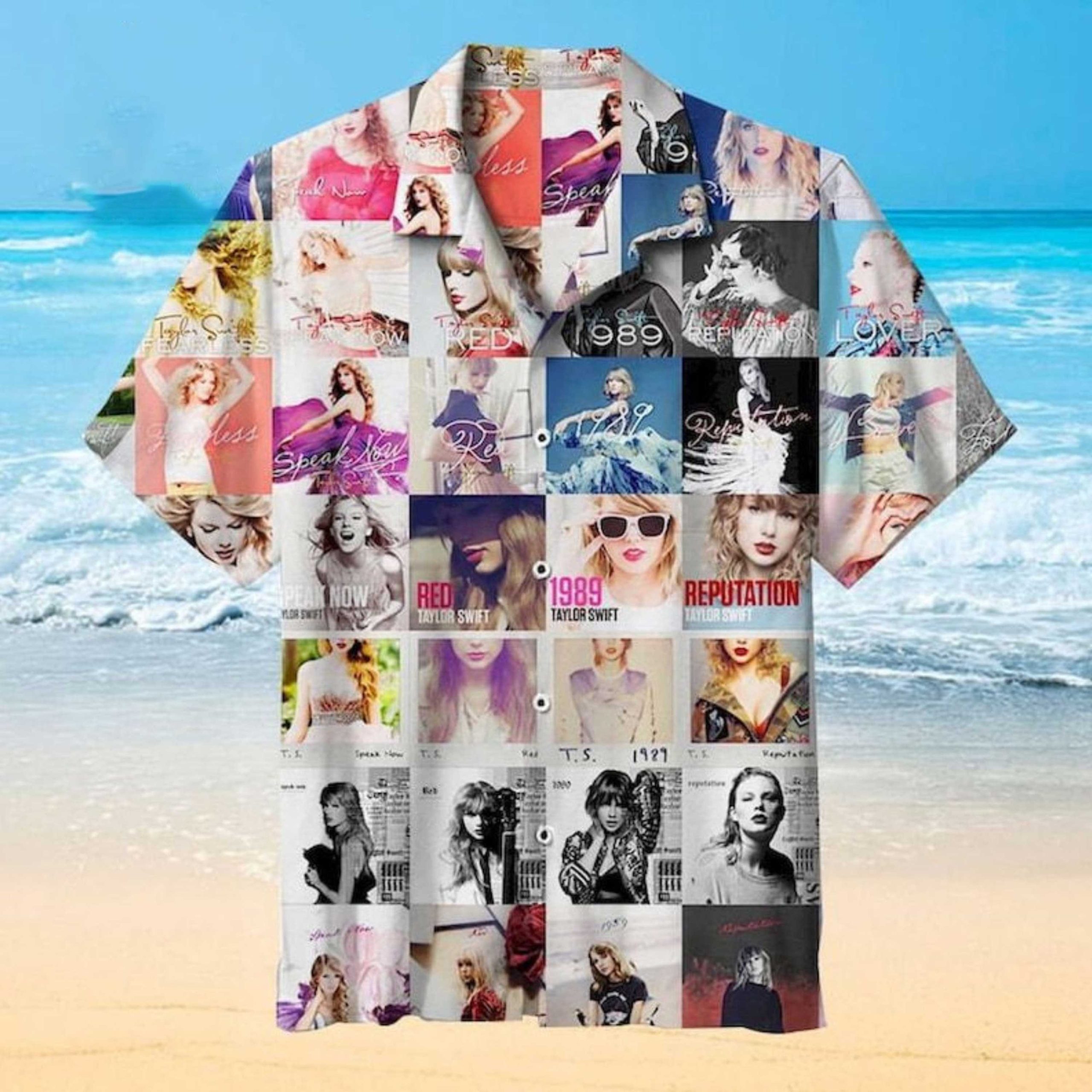Taylor Swift Album Hawaiian Shirt