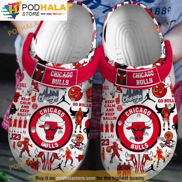 Team Chicago Bulls NBA 3D Funny Crocs Clog Shoes