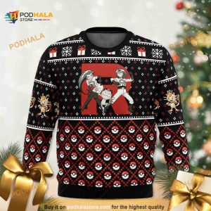 Team Rocket Pokemon Ugly Anime Christmas Sweater Unique Gifts