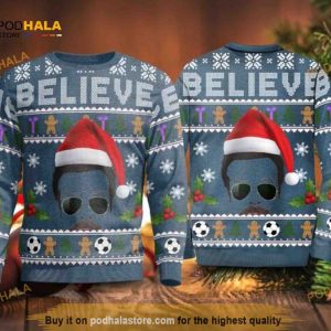 Team Ted Lasso Ugly Christmas Believe Ted Lasso Series Television Show Sweater