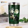 Team Wolf Howl Moon Gift Travel Coffee Tumbler