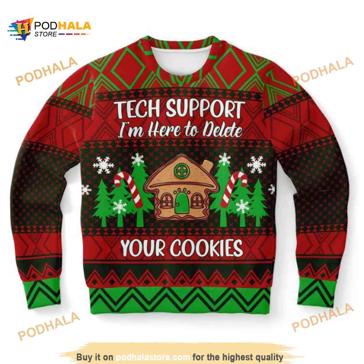 Tech Support I’m Here To Delete Your Cookies Ugly Xmas Wool Sweater, Xmas Gifts Tech Support I’m Here To Delete Your Cookies Ugly Xmas Wool Sweater, Xmas Gifts