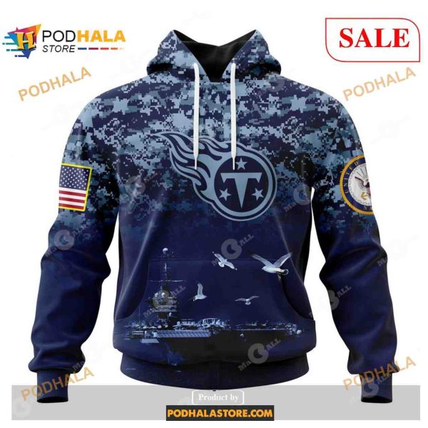 Tennessee Titans Honor US Navy Veterans Shirt NFL Hoodie 3D