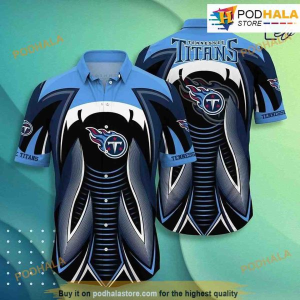 Tennessee Titans NFL Hawaiian Shirt, Summer Button Down Shirt Gift