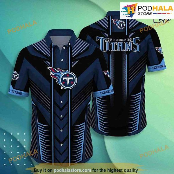 Tennessee Titans NFL Hawaiian Shirt, Summer Button Down Shirt Gift For Big Fans