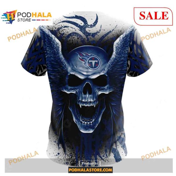 Tennessee Titans Special Kits With Skull Art Shirt NFL Hoodie 3D
