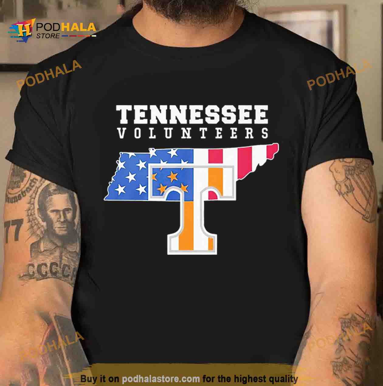 Tennessee Volunteers logo USA flag 2023 Shirt Tennessee Volunteers logo USA flag 2023 Shirt