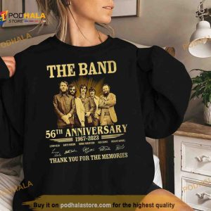 The Band 56th Anniversary 1967 2023 Thank You For The Memories Signatures Shirt 2