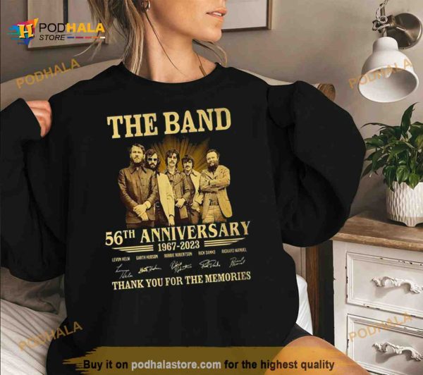 The Band 56th Anniversary 1967 – 2023 Thank You For The Memories Signatures Shirt