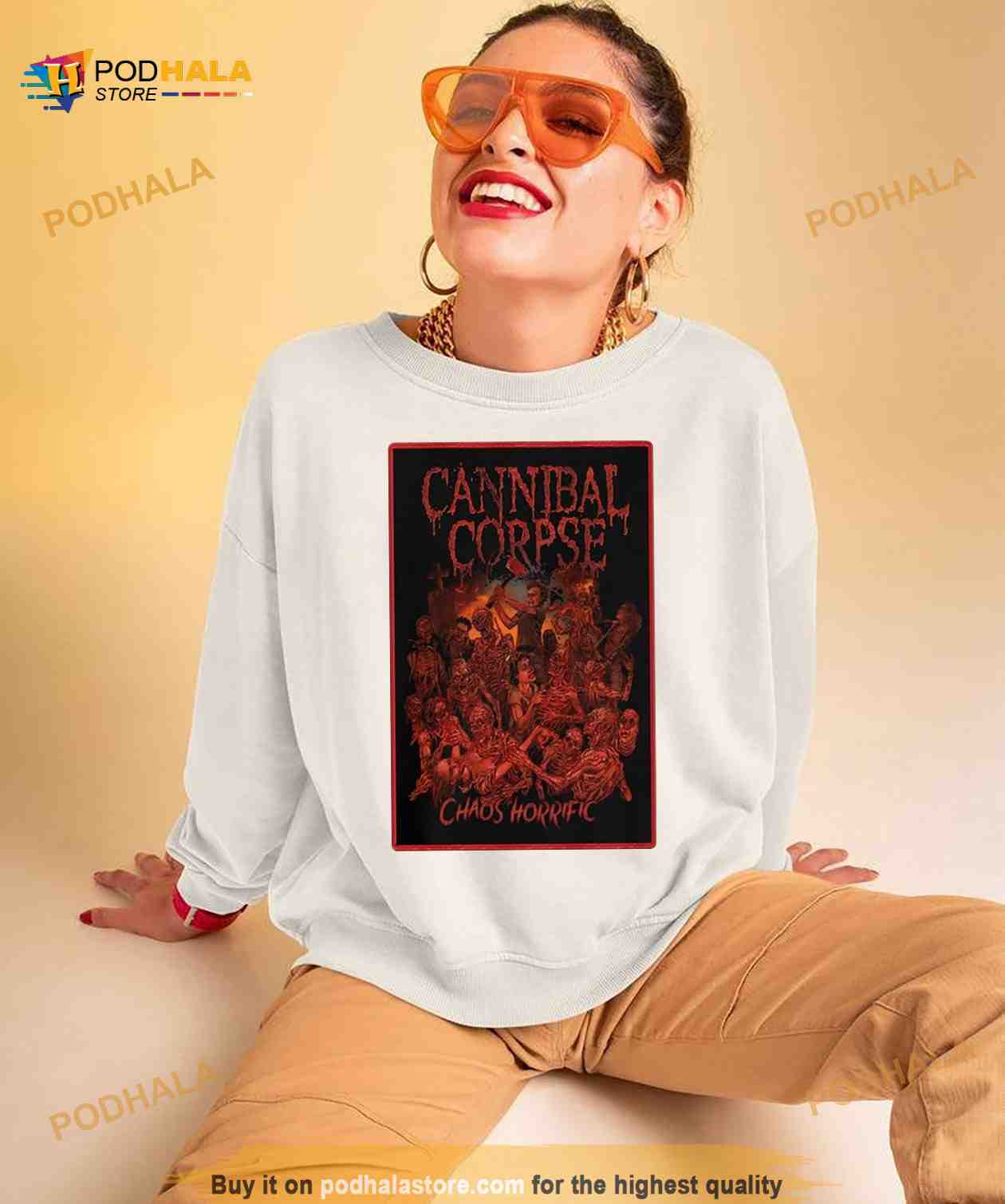 The Cannibal Corpse Chaos Horrific T Shirt The Cannibal Corpse Chaos Horrific T Shirt