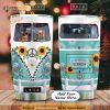 The Cat Couple Hippie Van Personalized Coffee Tumbler