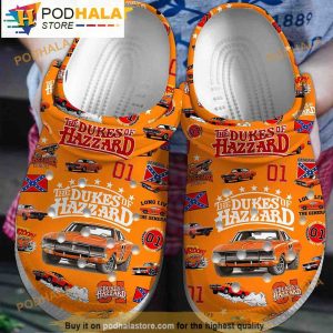 The Duck Of Hazzard Movie Orange 3D Funny Crocs Clogs