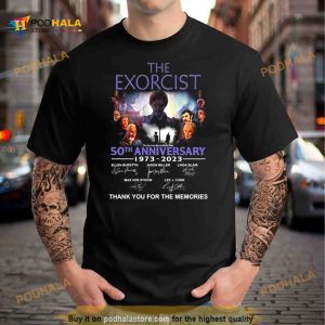 The Exorcist 50th Anniversary 1973  2023 Thank You For The Memories Signatures T Shirt