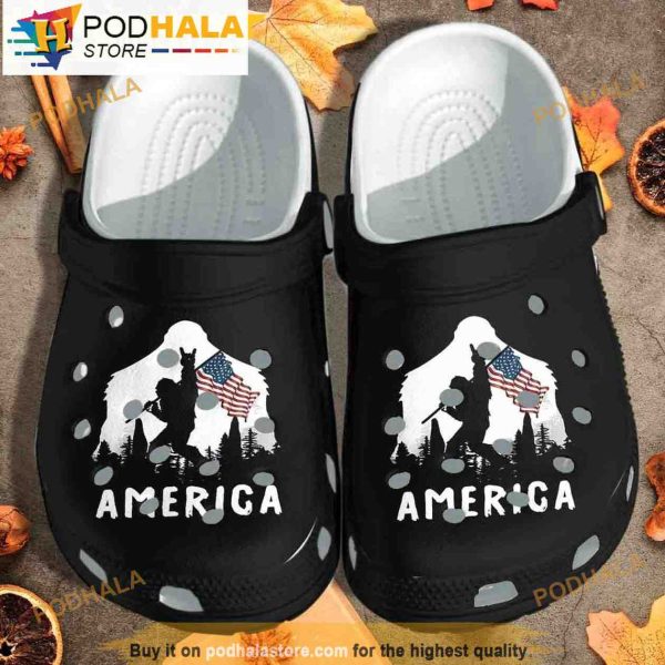 The Forest America Bigfoot 3D Funny Crocs