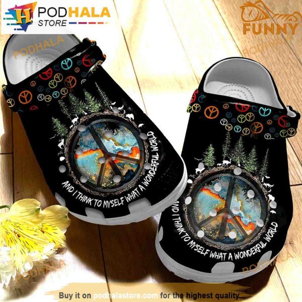 The Forest Love Hippie 3D Funny Crocs